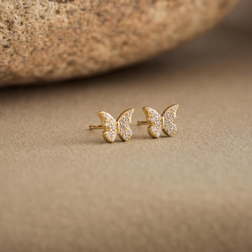 ARSIS银饰｜幸运符号系列 星悦蝴蝶耳钉 商品图8