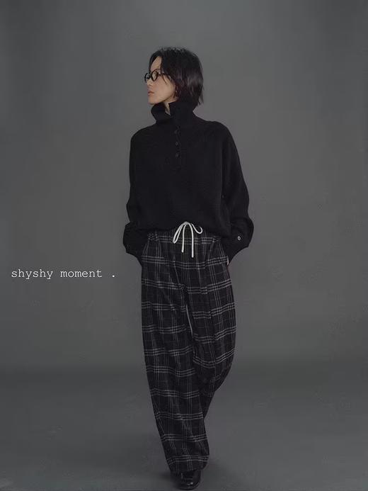 shyshystill/shy202411005/半高领开弹力保暖螺纹毛衣 商品图3