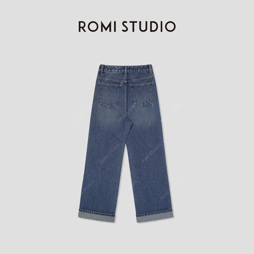 ROMI STUDIO“重磅丹宁” 美国康龙牛仔棉高士线牛仔裤 RW24AX80971 商品图1