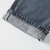 ROMI STUDIO时尚百搭高腰复古直筒休闲蓝色牛仔裤K2486 商品缩略图4
