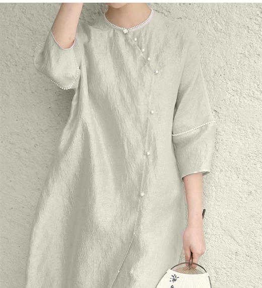 裁缝学苑AS88夏季新中式茶服裙吊带套装斜襟改良连衣裙纸样女版型 商品图3