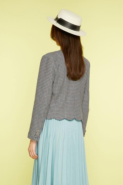 Le Malene 经典简约黑白格纹外套 11494 商品图2