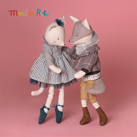 Moulin Roty 粉色老鼠玩偶 法式玩偶 适合年龄0岁+ 小小舞蹈学院系列 667028 商品图7