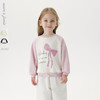 马克珍妮女童俏皮蝴蝶结撞色插肩袖卫衣2025年春装新款250215 商品缩略图0