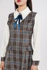 Le Malene 格纹拼接假两件式连衣裙（无胸针） 11534 商品缩略图3
