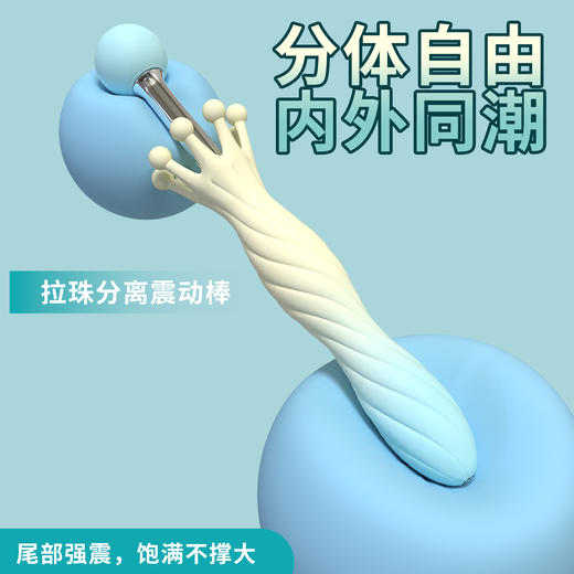 【双旦狂欢·钜惠来袭】【情趣玩具】大象皇冠分离挑逗器 高频强震 可分离设计 内外同潮 商品图2