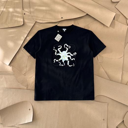 点此购买 罗意威春夏季男女款刺绣章鱼短袖T恤 gz 308997 商品图1