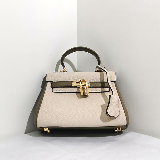 雀说新款潮mini女包真皮包手提荔枝纹牛皮二代凯丽包单肩斜挎小包AL8978 商品图1