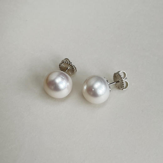 CLASSIC系列 925银镶淡水珍珠 耳钉 商品图2