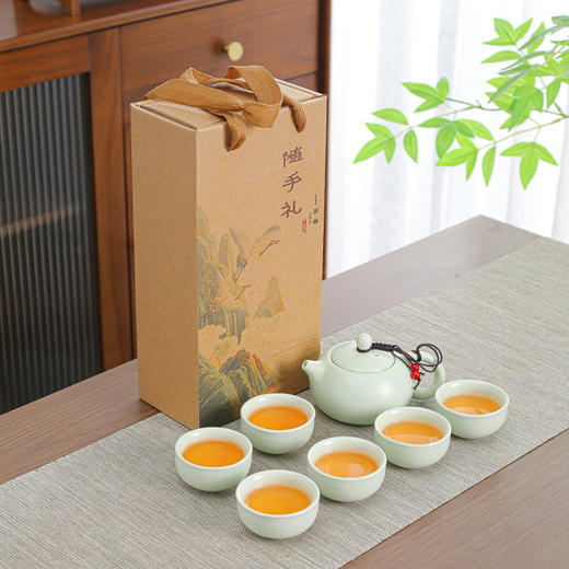 德化功夫茶具套装礼盒套装家用送礼整套便携式泡茶壶商务活动礼品 商品图0