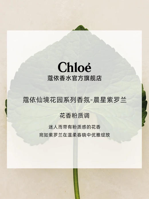 Chloe蔻依 仙境花园系列 #晨星紫罗兰 商品图1
