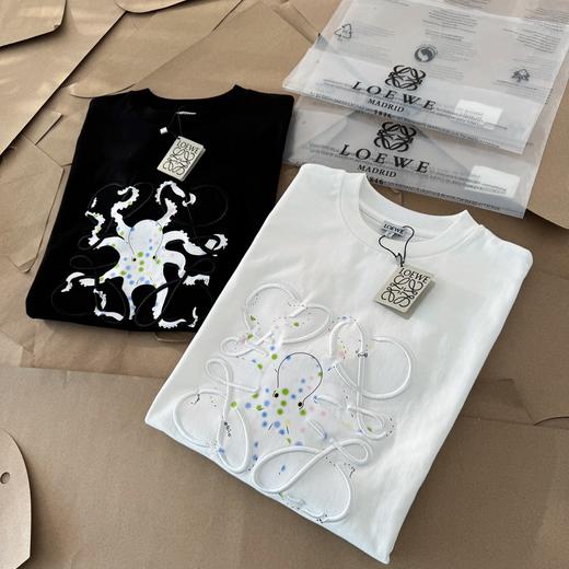 点此购买 罗意威春夏季男女款刺绣章鱼短袖T恤 gz 308997 商品图5