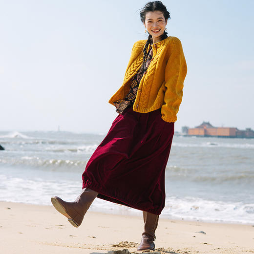 绽放旅行女装036朵/高支棉印花开门襟防晒轻盈复古长袖小花衬衫 商品图3