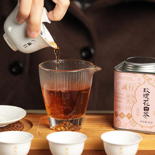 【是山】四味白茶养生龙珠福鼎寿眉玫瑰花菊花红枣枸杞桂花85g罐装 商品图5