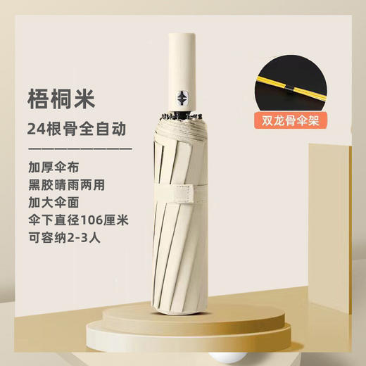 24骨晴雨两用雨伞抗风晴雨伞大号折叠太阳伞防晒伞 商品图9