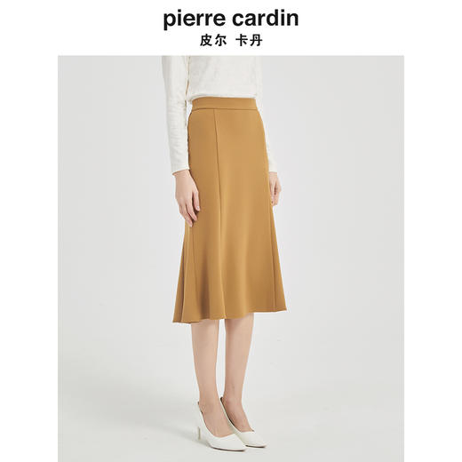 皮尔卡丹女装职业知性修身包臀鱼尾半裙C51SL001M0 商品图1