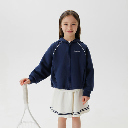 马克珍妮男女童透气空气棉运动外套儿童卫衣2025年春装新款550321 商品图2