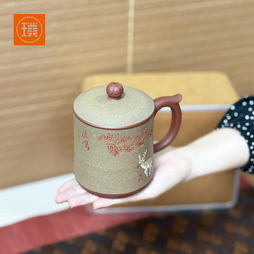 璞实大器鹿鸣原矿紫砂杯国省双大师吴小楣作品 商品图5