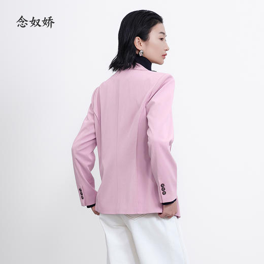 【商场同款】CNX5293  “元气西装”  戗驳领粉色西装外套 商品图3