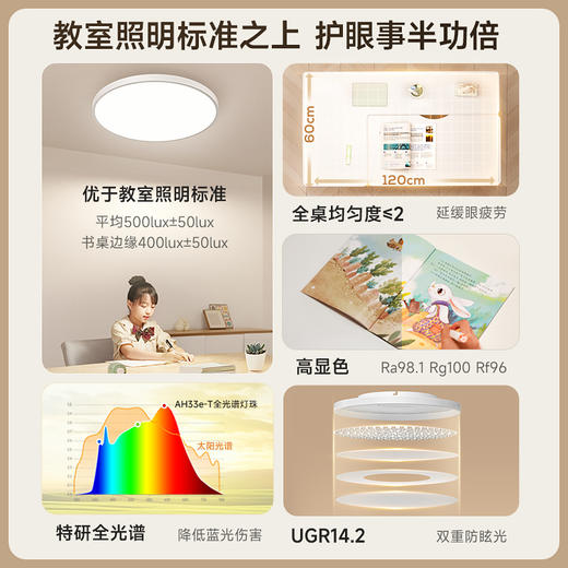 分销-孩视宝护眼吸顶灯AH33E-T 商品图1