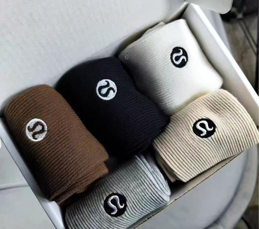 lu家男女同款坑条棉袜 透气健身运动百搭袜 商品图8