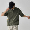 714street日系工装短袖衬衫男25夏季新款美式翻领T恤设计感polo衫 商品缩略图0