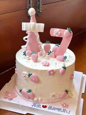 小女孩翻糖蛋糕