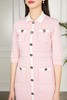 Le Malene 香奈儿风粉色针织连衣裙 11528 商品缩略图3