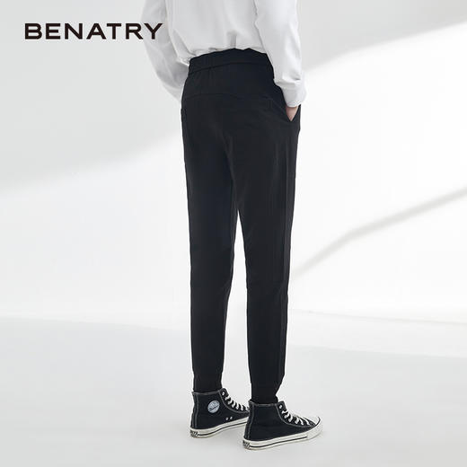 贝纳川字母松紧腰男士休闲长裤ECY132005402 商品图4