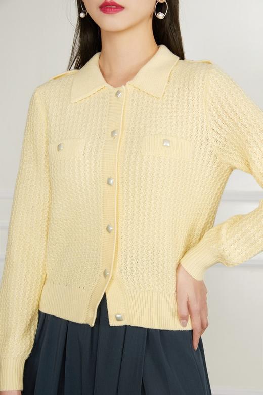 amadella 鹅黄色针织开衫毛衣 11533 商品图3