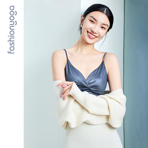 凡圣瑜伽性感V领捏褶BRA F15120 商品图2