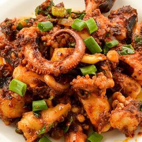 现烤铁板大章鱼串(香辣味) 约100g