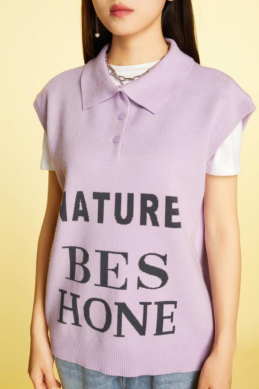 Stay2Weeks 字母图案polo领时尚针织上衣 11496 商品图3