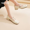 预售10天发|Safiya/索菲娅2025法式温柔风浅口方头百搭玛丽珍单鞋 SFD1111404 商品缩略图4