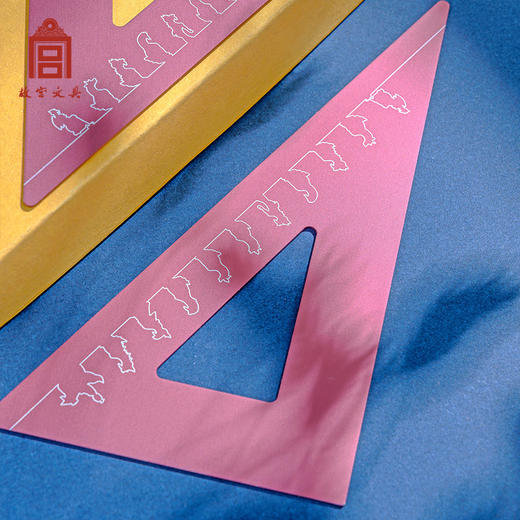 故宫文具咫尺金銮套尺学生专用尺子高颜值套装量角器三角尺直尺三角板刻度尺 商品图4