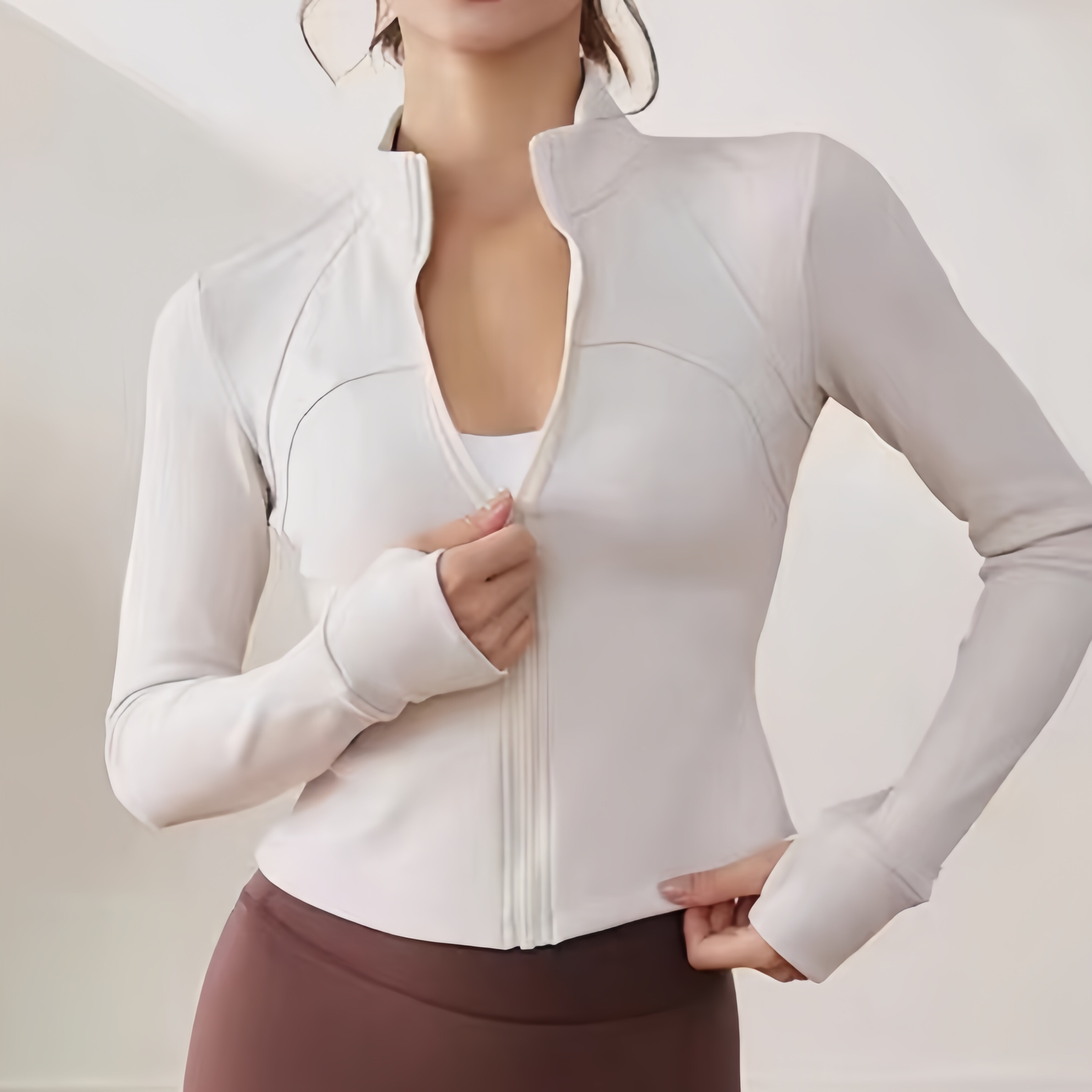 *【清仓】半醒power girl加绒短款瑜伽外套 内里加绒蓄热保暖绒感软糯亲肤 JK004