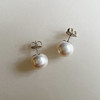 CLASSIC系列 925银镶淡水珍珠 耳钉 商品缩略图0