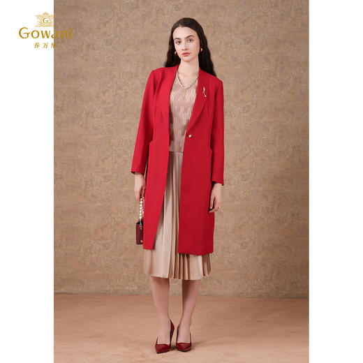 乔万尼经典长款风衣时尚气质外套ET3A679 商品图1