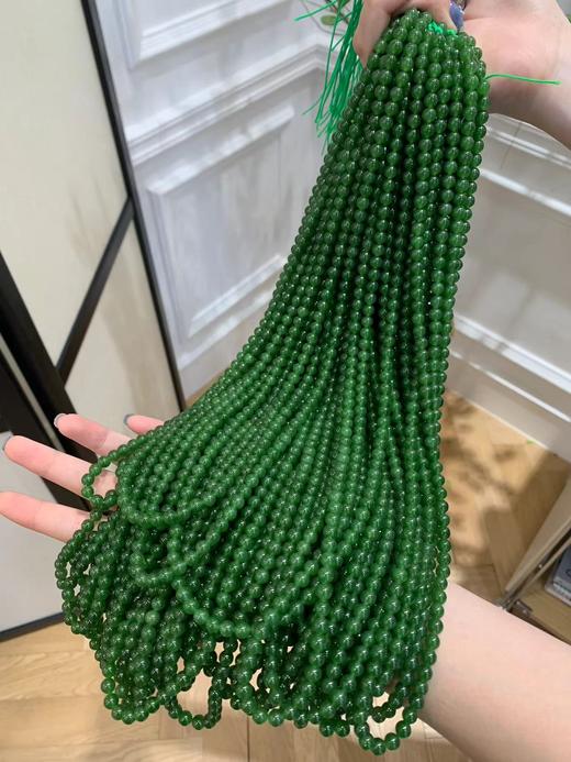 俄罗斯进口碧玉925银异形扣头项链（3-5天左右） 商品图10