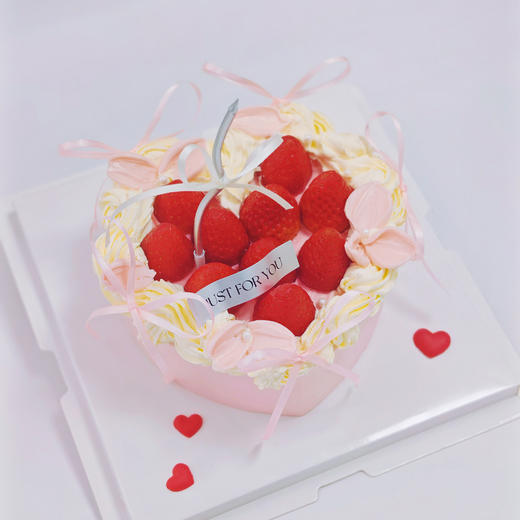 刮刀花心形草莓蛋糕 | 糕匠 商品图3