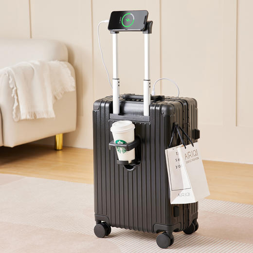 美国Rockland洛克兰追光者系列杯架铝框箱行李箱男女万向轮拉杆箱-CRX212C 商品图4