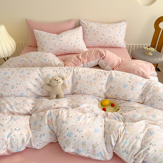 CKKHOUSE 春夏双层纱四件套 A类母婴级 柔软面料 双版设计 活性印染 多款可选 商品图5