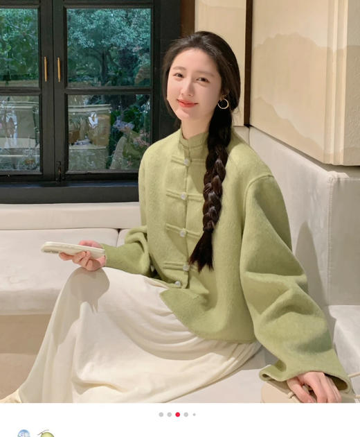 Selfwho新中式25春款双面呢短款外套021105 商品图2