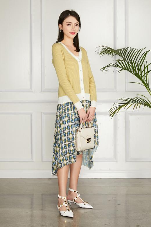 Le Malene 精致纽扣装饰V领开衫外套 11532 商品图1