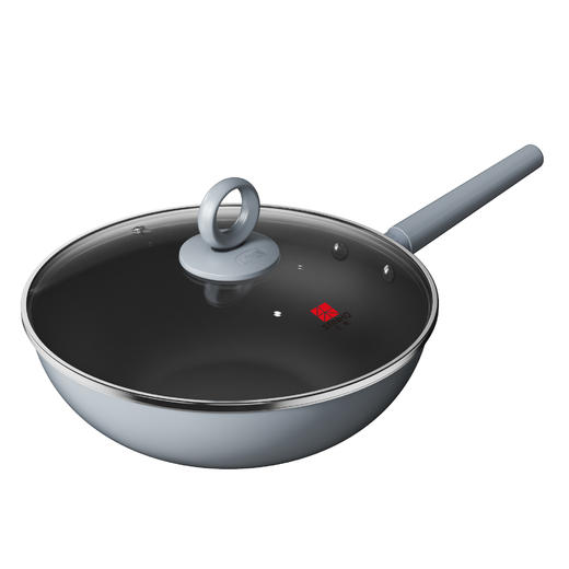 三禾0涂层不粘锅炒锅32cm（8620407） 商品图0