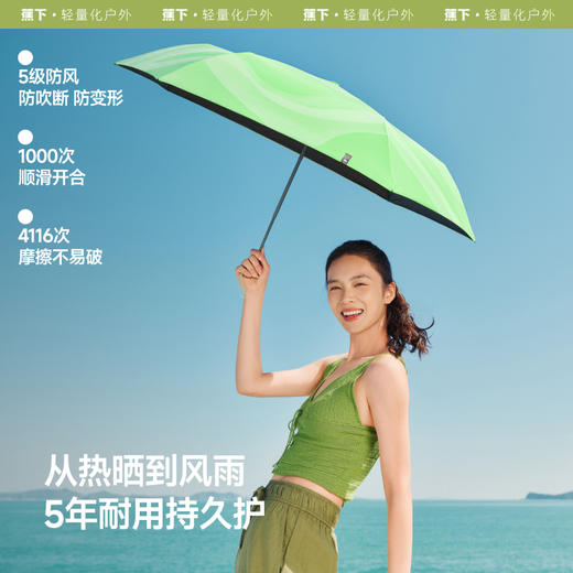 蕉下三折黑胶随行伞DT396 商品图3