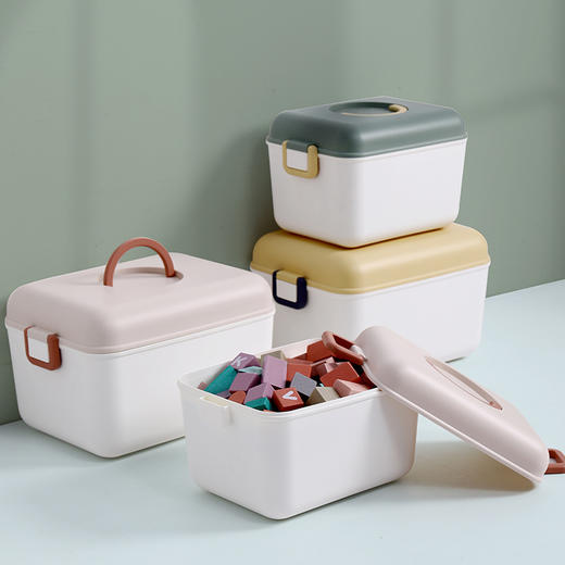 【醒粉福利29.9元起】趣味收纳箱 密封防潮提手便携零食玩具积木药箱 商品图1