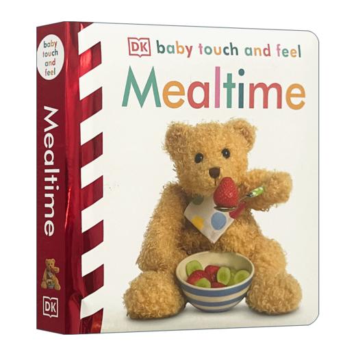 DK幼儿英语启蒙触摸纸板书 吃饭时间 英文原版绘本 Baby Touch and Feel Mealtime 亲子互动早教图画书 英文版进口原版书籍 商品图1