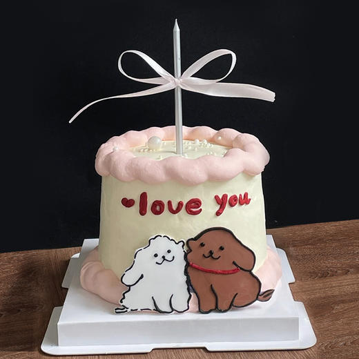 【相恋纪念日】4寸可爱的人订可爱的蛋糕情人节限定～水果夹心蛋糕 商品图0