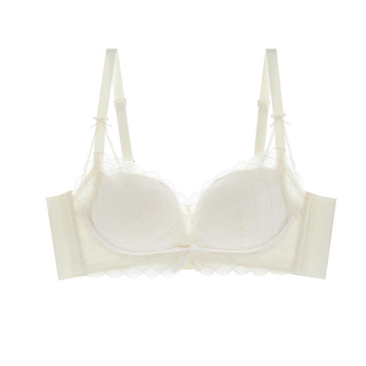 [曼妮芬同款真丝云感棉内衣] 桑蚕丝性感蕾丝无钢圈聚拢文胸 大胸小胸都适合34945「不支持退换」 商品图7